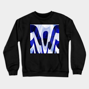 A blue figure Crewneck Sweatshirt